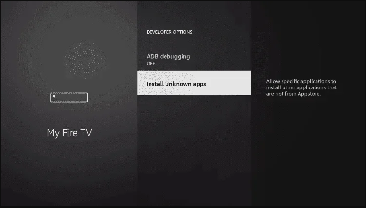 unknown app